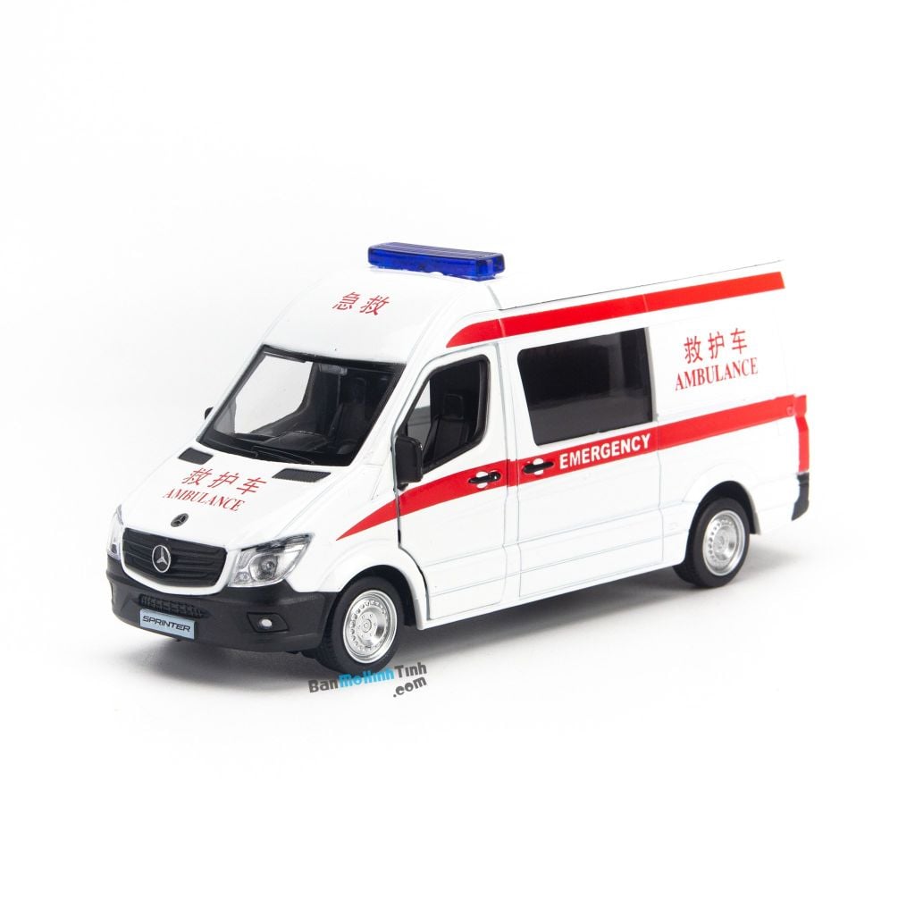 Bộ mô hình xe cứu thương đồ chơi 1:35, 1:36