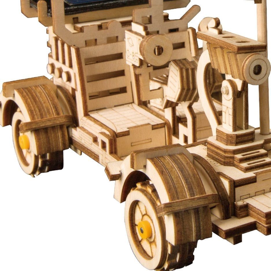 Mô hình gỗ lắp ráp 3D Moon Buggy (Xe Chuyên Chở Trên Mặt Trăng) (Wood Color) - Robotime LS401 - WP028