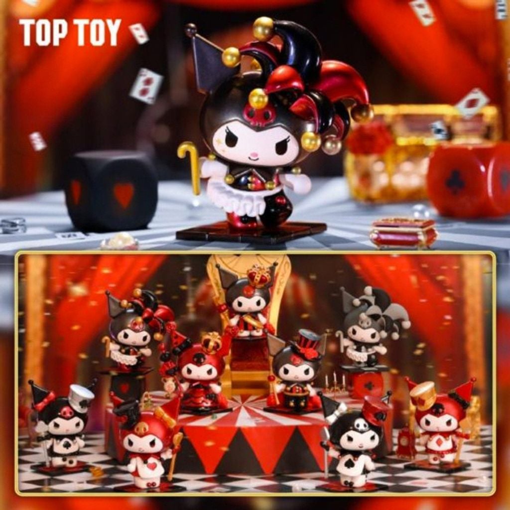 Mô hình đồ chơi Blind box Sanrio Kuromi Poker Kingdom (Vương Quốc Bài Poke) TOP TOY