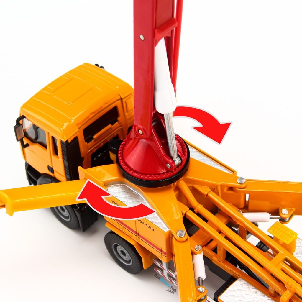 Mô hình Xe Bơm Bê Tông Yellow 1:55 KDW 625025 (14)