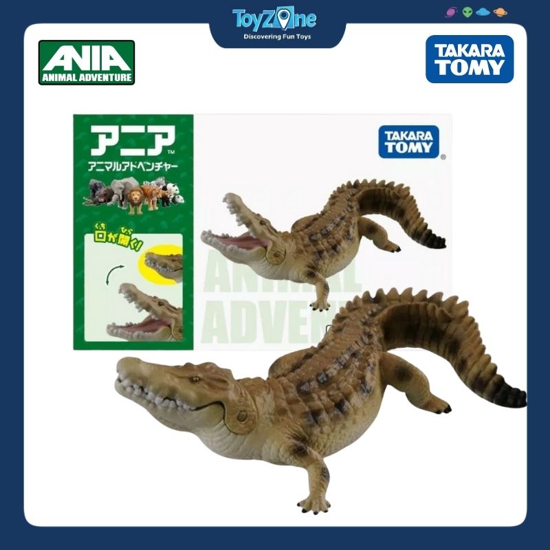 Mô hình đồ chơi Động Vật Cá Sấu Nước Mặn ANIA AS-32 ( Saltwater Crocodile ) TAKARA TOMY