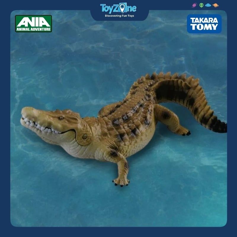 Mô hình đồ chơi Động Vật Cá Sấu Nước Mặn ANIA AS-32 ( Saltwater Crocodile ) TAKARA TOMY
