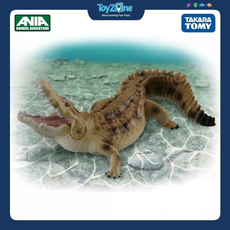 Mô hình đồ chơi Động Vật Cá Sấu Nước Mặn ANIA AS-32 ( Saltwater Crocodile ) TAKARA TOMY