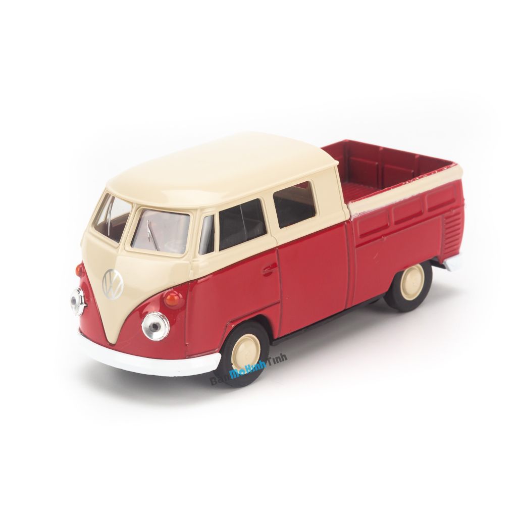 Mô hình xe Volkswagen Double Cabin Pick Up Convertible Red 1:36 Welly- 43603DT