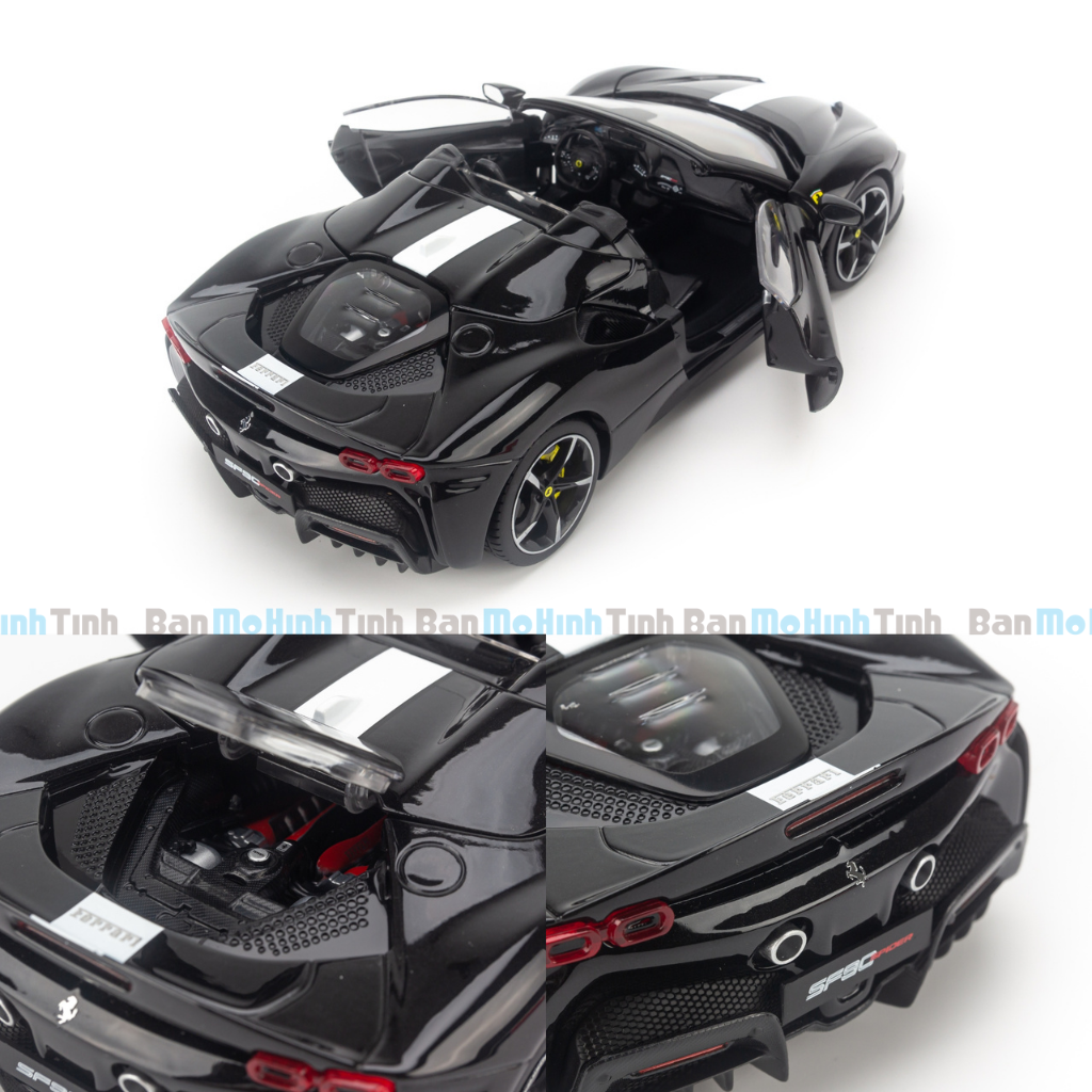 Mô hình xe Ferrari SF90 Spider Assetto Fiorano 1:18 Bburago Signature
