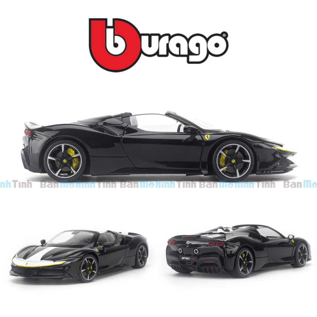 Mô hình xe Ferrari SF90 Spider Assetto Fiorano 1:18 Bburago Signature
