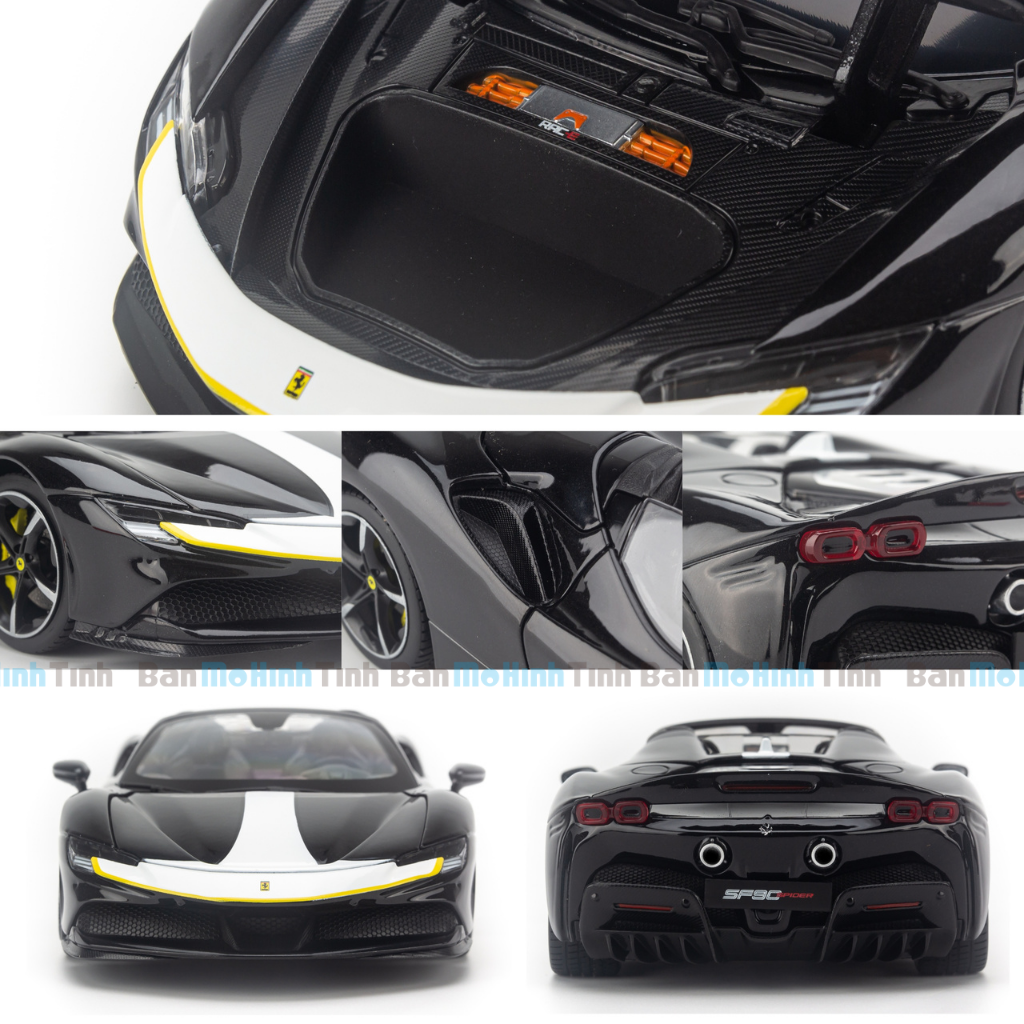 Mô hình xe Ferrari SF90 Spider Assetto Fiorano 1:18 Bburago Signature