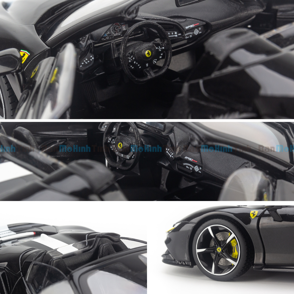 Mô hình xe Ferrari SF90 Spider Assetto Fiorano 1:18 Bburago Signature