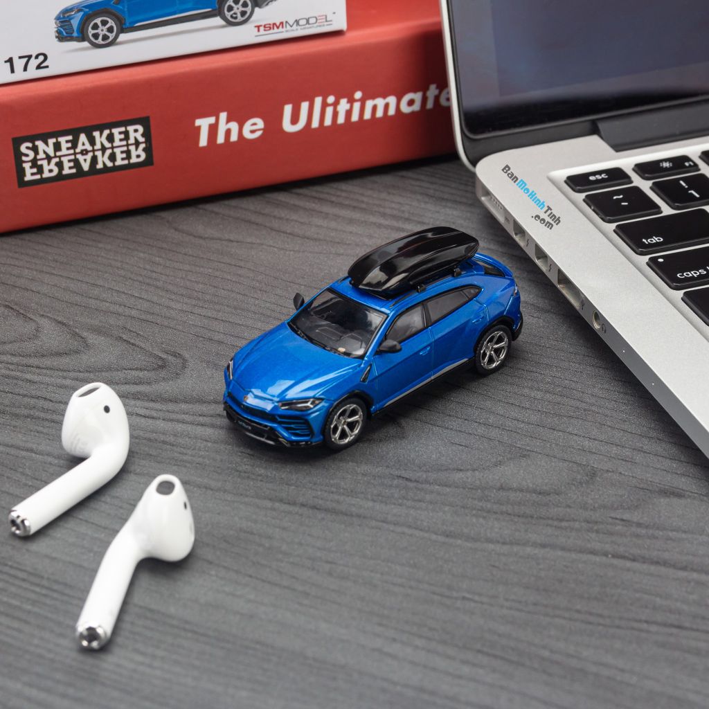 Mô hình xe Lamborghini Urus 1:64 MiniGT Blu Eleos (4)