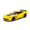 Mô hình xe Chevrolet Corvette Z06 2017 1:24 Welly Yellow (1)