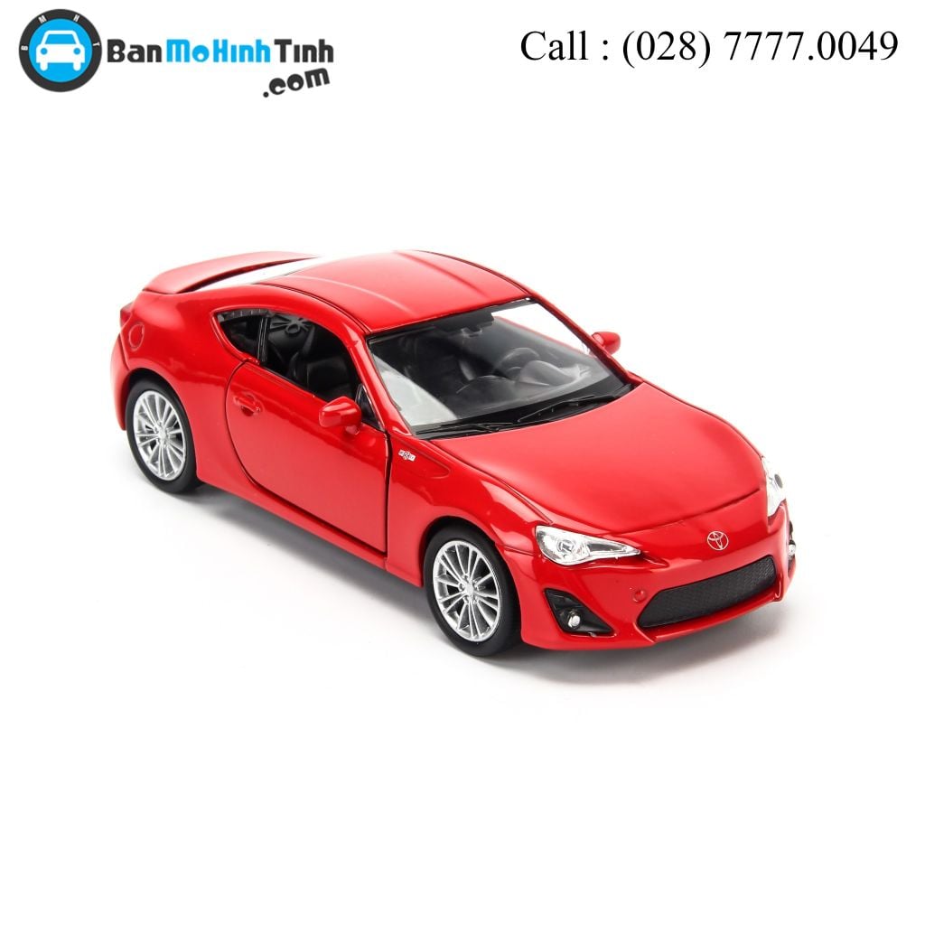 Mô hình xe Toyota 86 Red 1:36 Welly - 43669