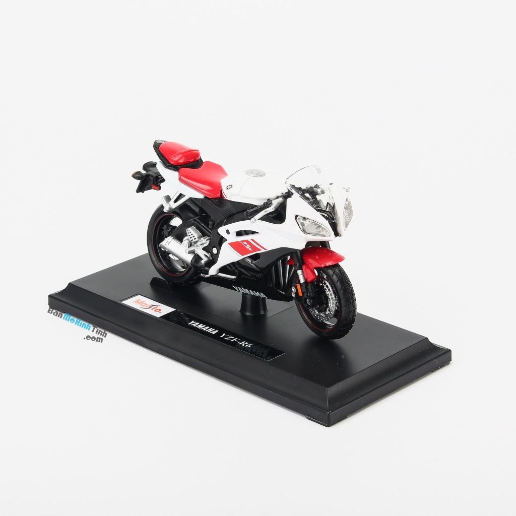 Mô hình xe mô tô Yamaha YZF-R6 1:18 Maisto Red (8)