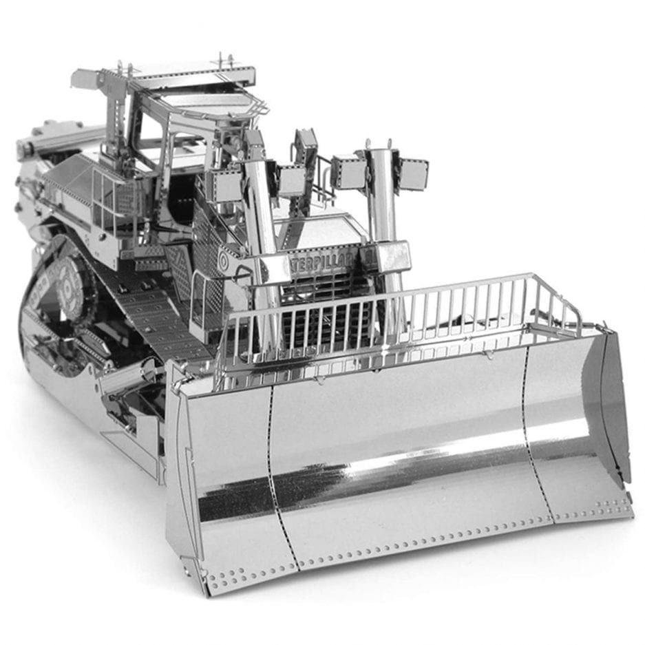 Mô hình kim loại lắp ráp 3D Caterpillar Dozer (Xe Ủi) (Silver) - Piecefun MP536