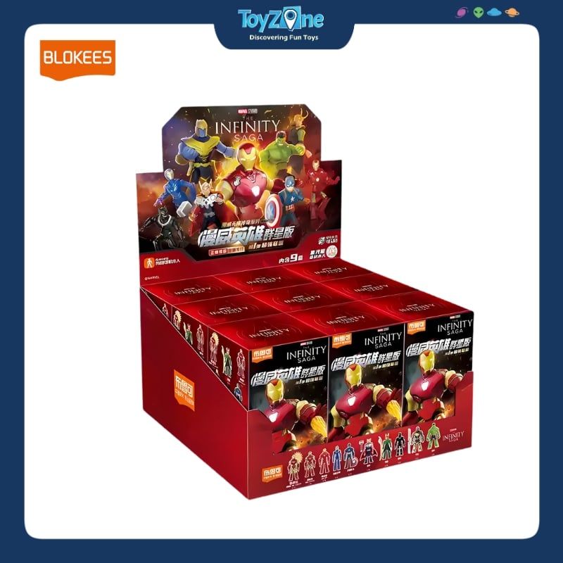 Mô hình đồ chơi Lắp ráp Blind box Marvel Infinite Saga Series 01 Model Kits BLOKEES