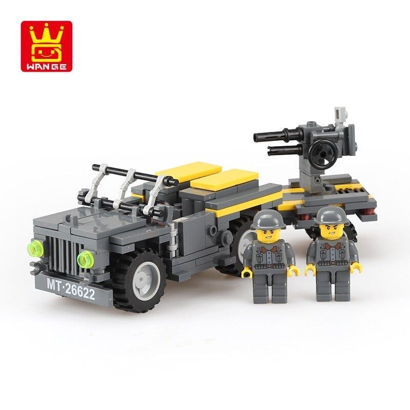 Bộ Đồ Chơi Lắp Ráp Mô Hình Xe Quân Đội WANGE