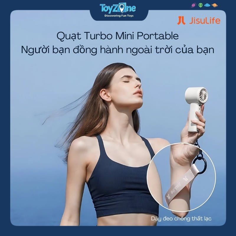 Quạt Cầm Tay Cao Cấp Handheld Fan Pro1 3600mAh JISULIFE