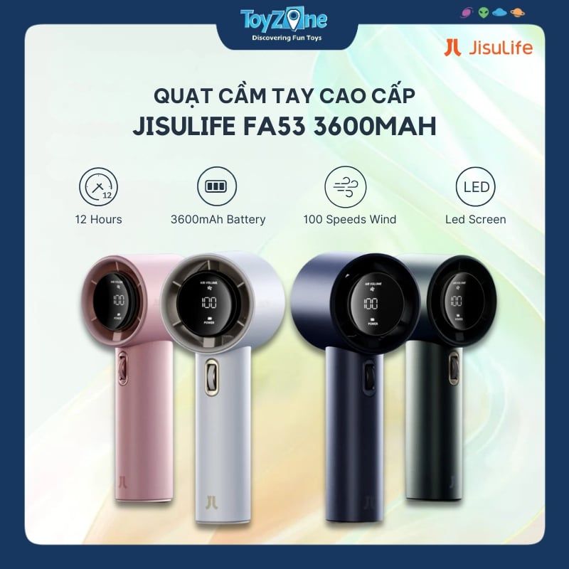 Quạt Cầm Tay Cao Cấp Handheld Fan Pro1 3600mAh JISULIFE