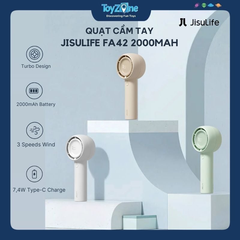Quạt Cầm Tay Mini Handheld Fan Life5 FA42 2000mAh JISULIFE