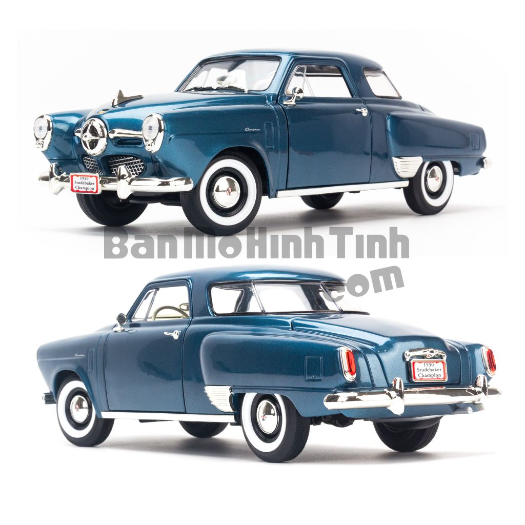 Mô hình xe Studebaker Champion 1950 1:18 Yat ming Blue (3)