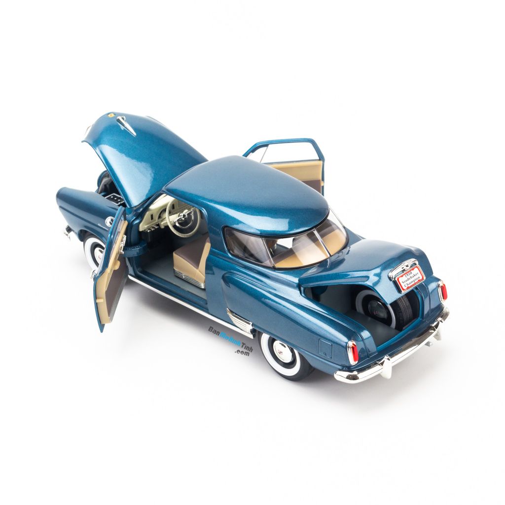Mô hình xe Studebaker Champion 1950 1:18 Yat ming Blue (6)