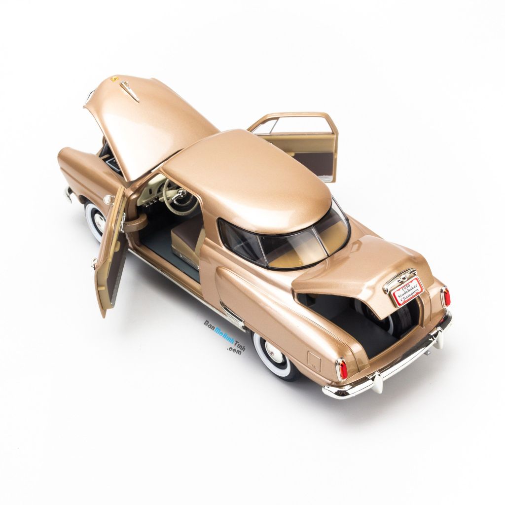 Mô hình xe Studebaker Champion 1950 1:18 Yat ming Gold (6)