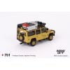 Mô hình xe Land Rover Defender 110 1989 Camel Trophy Amazon 1:64 MiniGT