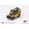 Mô hình xe Land Rover Defender 110 1989 Camel Trophy Amazon 1:64 MiniGT