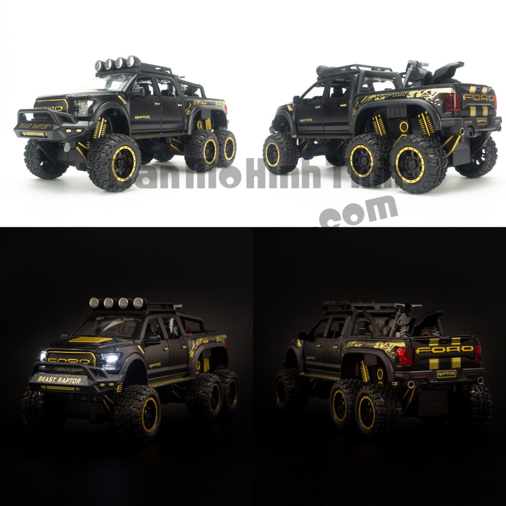 Mô hình xe Ford F-150 Raptor Off-Road Kings 6x6 1:32 Chezhi