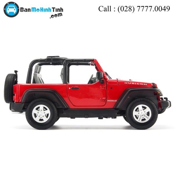 Mô hình xe Jeep Wrangler Rubicon - Open Top 1:24 Welly