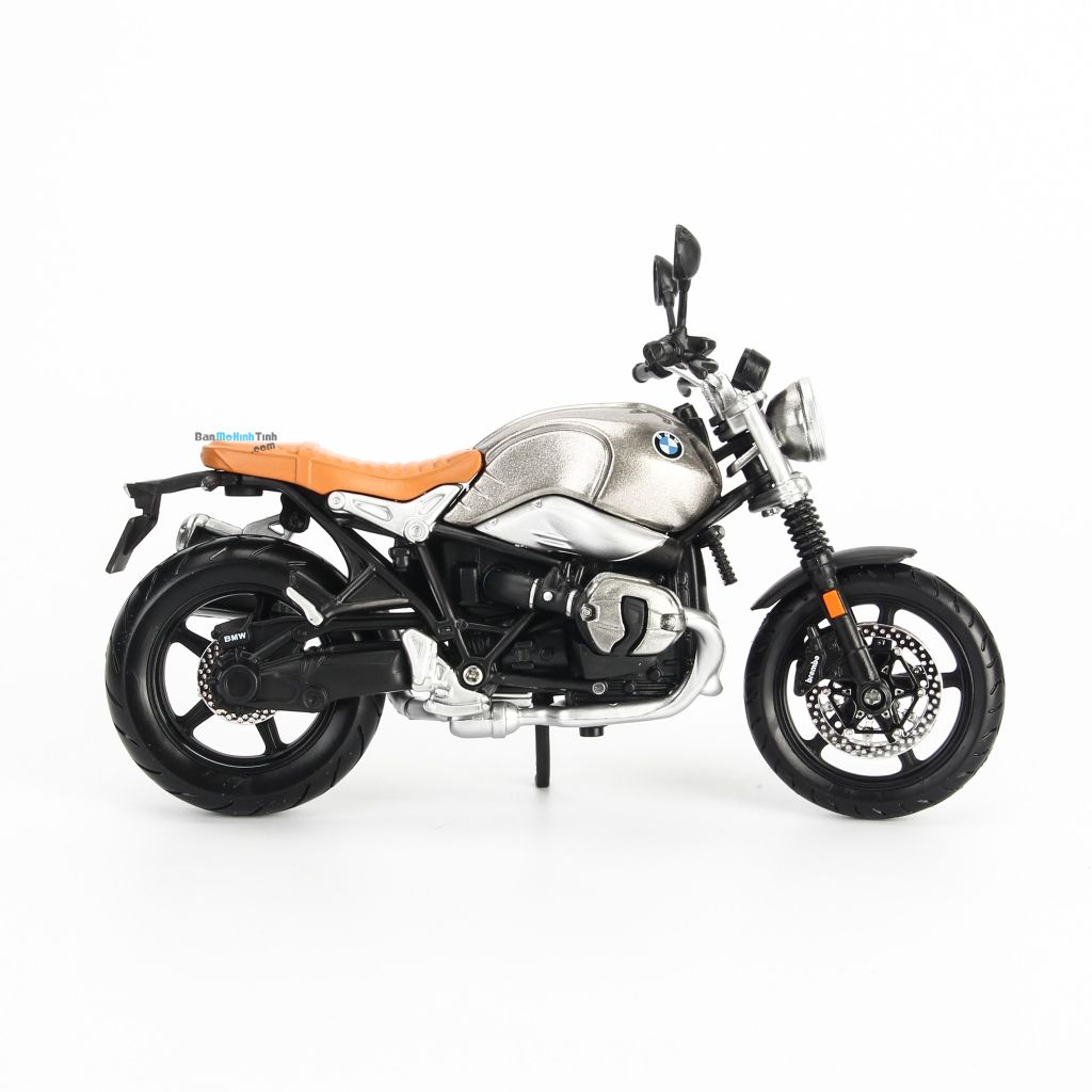 Mô hình mô tô BMW R Nine T Scramber Gray 1:12 Maisto MH-31101