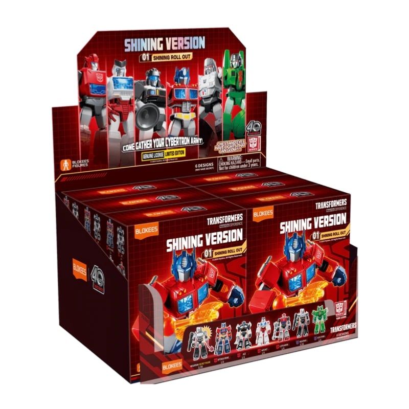 Mô hình đồ chơi Lắp ráp Blind box Transformers Shining Version 1 Shining Roll Out Model Kits BLOKEES
