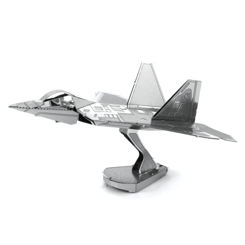 Mô hình kim loại lắp ráp 3D Phản Lực F-22 Raptor (Silver) – Metal Works MP066
