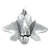 Mô hình kim loại lắp ráp 3D Phản Lực F-22 Raptor (Silver) – Metal Works MP066