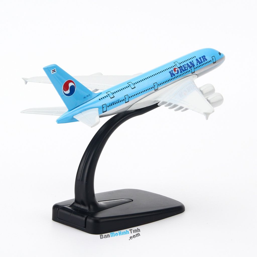 Mô hình máy bay tĩnh Korean Air Airbus A380 16cm Everfly giá rẻ (4)