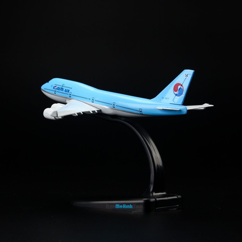 Mô hình máy bay tĩnh Korean Air Boeing B747 16cm Everfly giá rẻ (9)