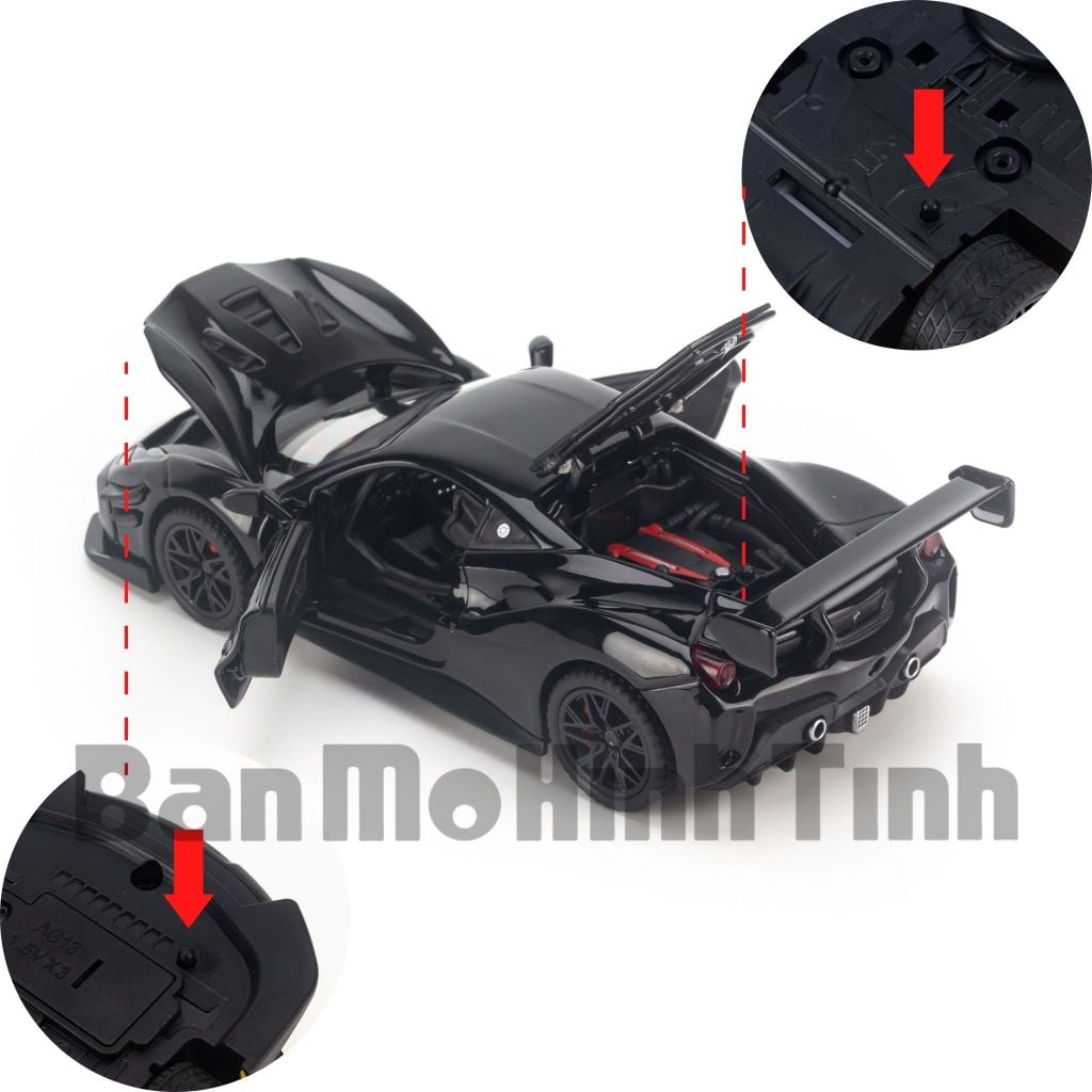 Mô hình xe Ferrari 488 GT3 1:32 Doublehouses