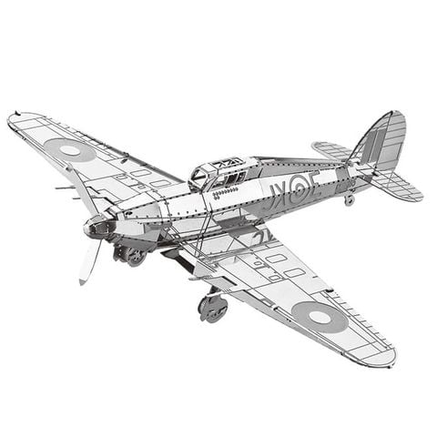Mô hình kim loại lắp ráp 3D Tiêm Kích Hawker Hurricane (Silver) – Metal Works MP461