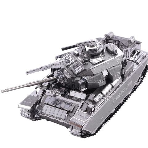 Mô hình kim loại lắp ráp 3D Xe Tăng Centurion AFV (Silver) – Piececool MP130