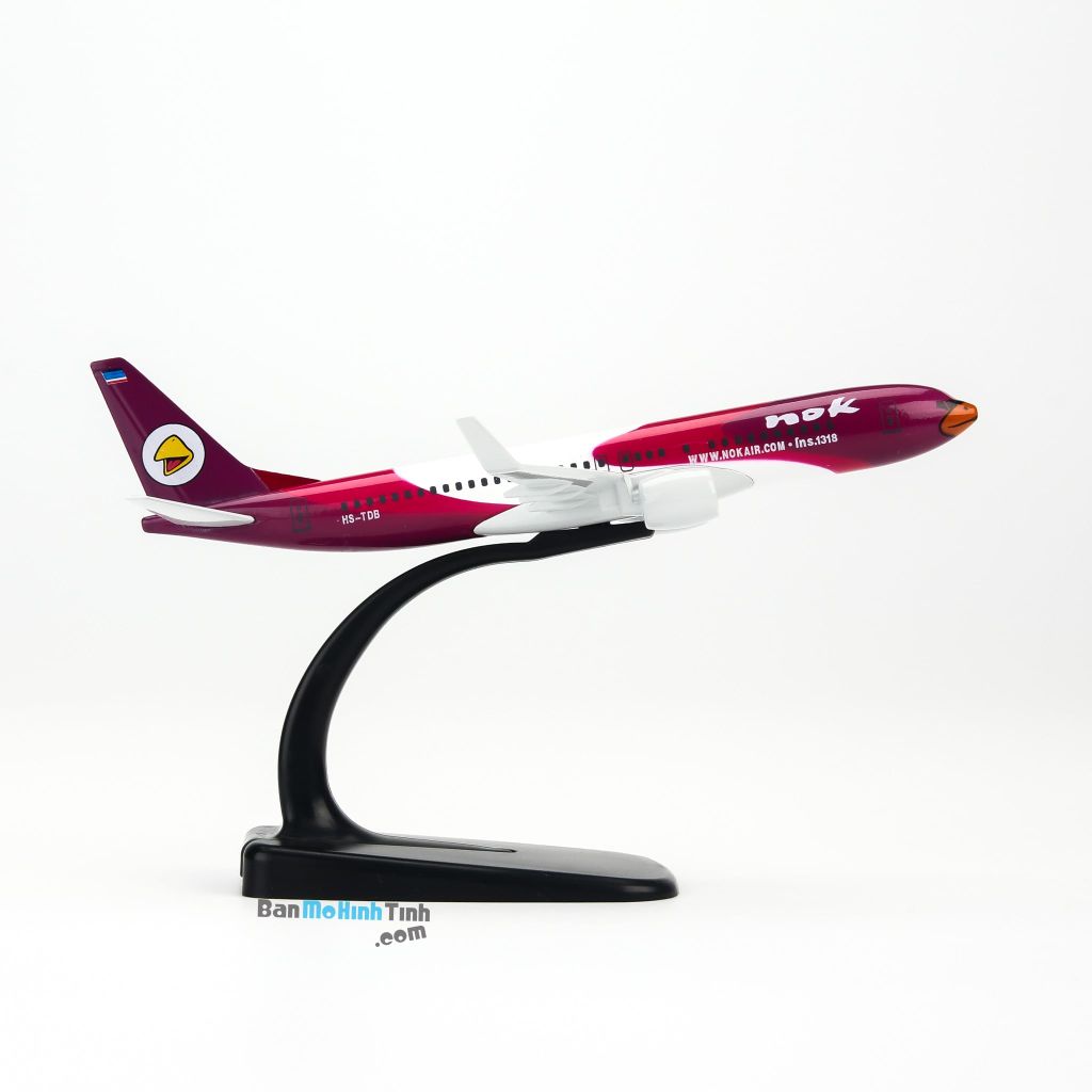 Mô hình máy bay tĩnh Nok Air Inspiron-1318 Boeing B737 16cm Everfly giá rẻ (3)