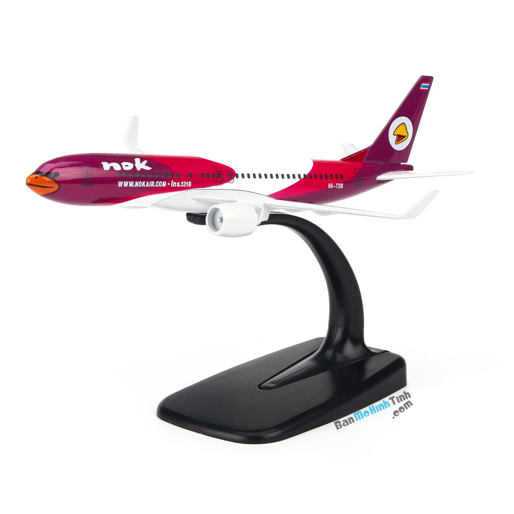 Mô hình máy bay tĩnh Nok Air Inspiron-1318 Boeing B737 16cm Everfly giá rẻ (2)