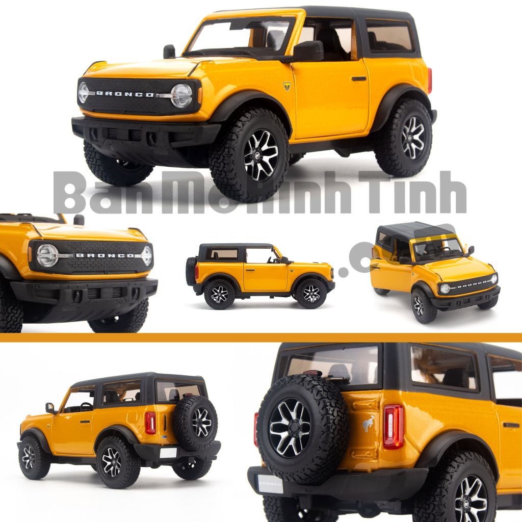 Mô hình xe Ford Bronco Badlands 2021 1:24 Maisto 31530