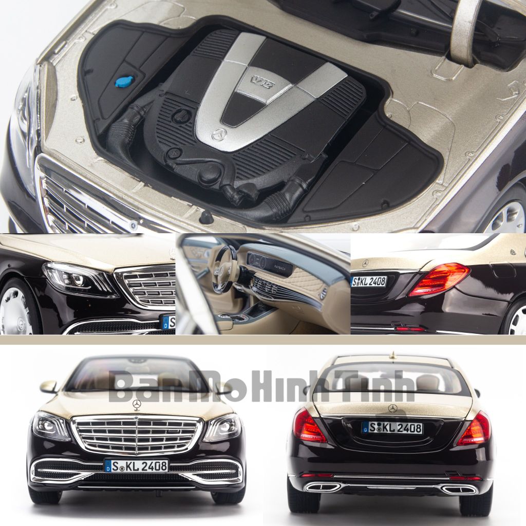 Mô hình xe Mercedes Maybach S650 W222 2019 1:18 Norev