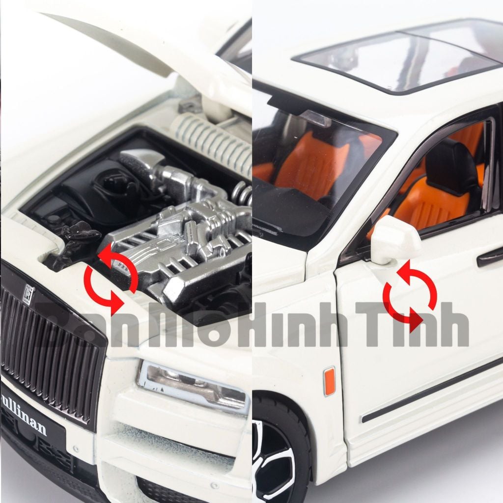 Mô hình xe Rolls Royce Cullinan 2018 1:20 XLG