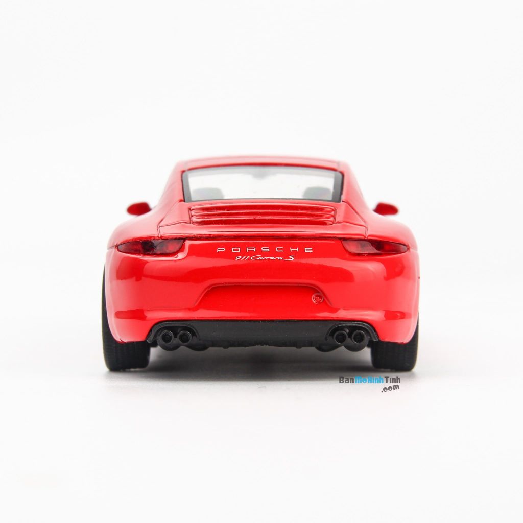 Mô hình xe thể thao Porsche 911 Carrera S 1:36 Welly Red (6)