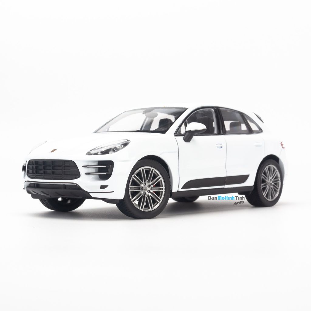 Mô hình xe Porsche Macan Turbo 1:24 Welly White (4)