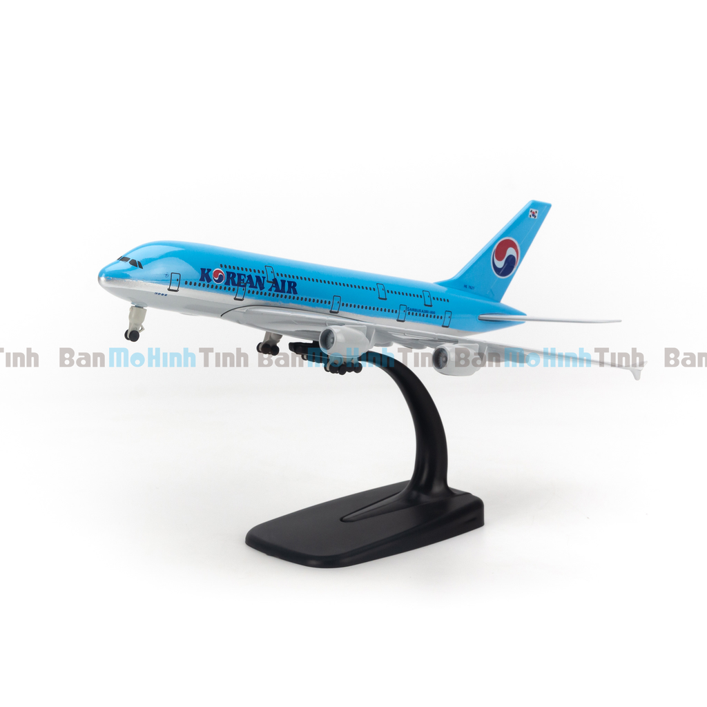 Mô hình máy bay Korean Air Airbus A380 20cm Everfly