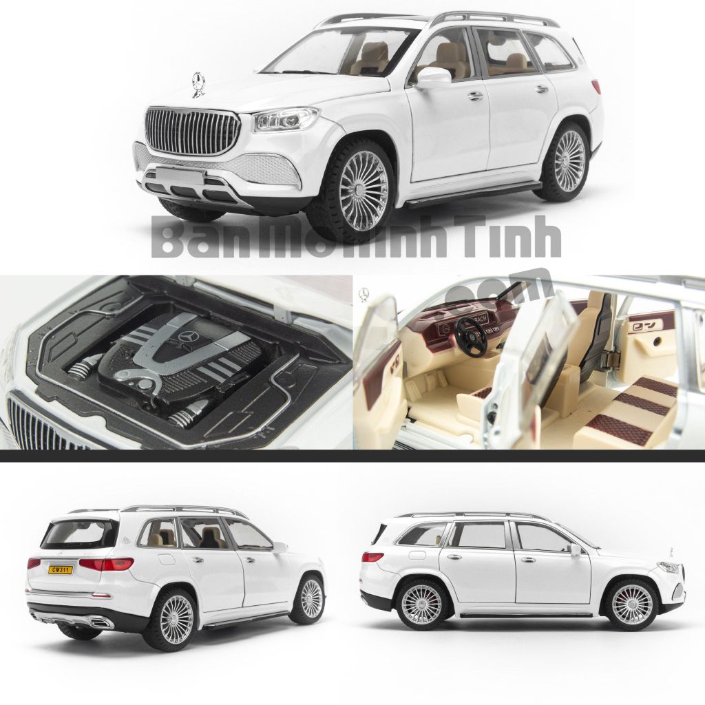 Mô hình xe Mercedes Maybach GLS600 1:24 Chimei