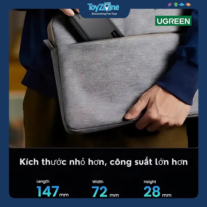 Pin Sạc Dự Phòng 10000mAh Sạc Nhanh 2 Chiều Slim Fast Charging Power Bank UGREEN