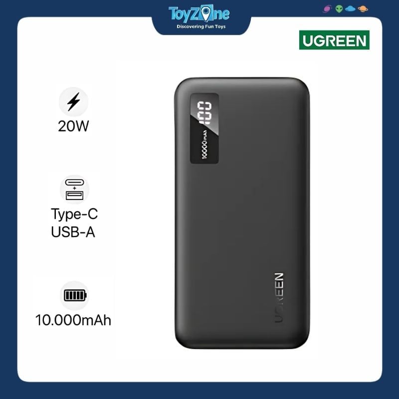 Pin Sạc Dự Phòng 10000mAh Sạc Nhanh 2 Chiều Slim Fast Charging Power Bank UGREEN