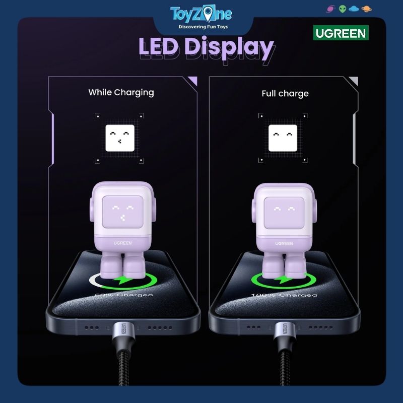 Củ Sạc Nhanh Nexode Robot 30W USB-C PD GaN Fast Charger UGREEN